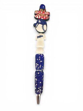 Its A Baseball Kinda Day LA Dodgers-Themed Glitter Pen